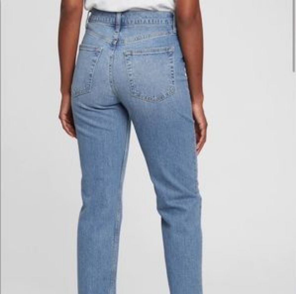 ⛔️Sold⛔️🆕️GAP Sky High Straight Leg Jeans with Washwell, Size 28/6 - Picture 3 of 16